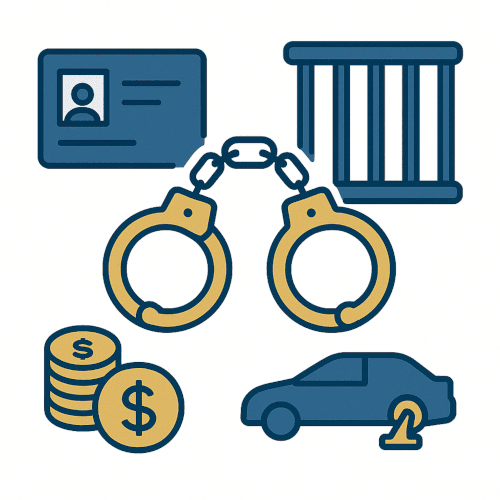 Potential penalties for a DUI conviction
